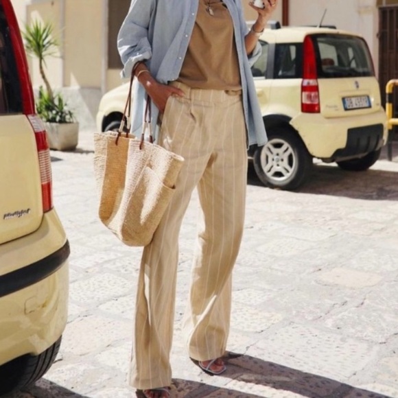 Sézane - PANTALON RODRIGUO
Sezane Rodriguo Linen Trouser Pleated Wide Leg Pants - Picture 2 of 14